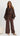 Emery Balloon Sleeve Lace Blouse - Chocolate