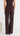 Ivy Wide Leg Knit Pants - Chocolate