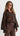Emery Balloon Sleeve Lace Blouse - Chocolate