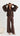 Emery Balloon Sleeve Lace Blouse - Chocolate