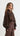 Emery Balloon Sleeve Lace Blouse - Chocolate