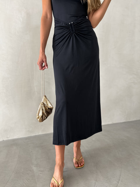 MORRIS Midi Dress - Black