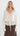 Thea Crochet Trim Knot Top - Cream
