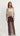 Hadley Bias Cut Maxi Skirt - Chocolate Polka