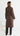 GIANNA Suede Trench Coat - Chocolate Brown