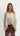Jenna Open Knit Sequin Top - Beige