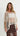 Jenna Open Knit Sequin Top - Beige