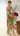 ALLEGRA Floral Pleat Maxi Dress side view