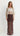 Hadley Bias Cut Maxi Skirt - Chocolate Polka