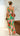 ALLEGRA Floral Pleat Maxi Dress back view