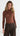 PEYTON Mesh Lace Top - Chestnut
