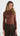 PEYTON Mesh Lace Top - Chestnut