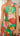 ALLEGRA Floral Pleat Maxi Dress front top closeup view
