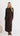 Anika Draped Jersey Midi Dress - Chocolate