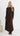 Anika Draped Jersey Midi Dress - Chocolate