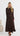 Anika Draped Jersey Midi Dress - Chocolate