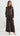 GENEVIEVE Faux Leather Jacket - Espresso