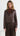 GENEVIEVE Faux Leather Jacket - Espresso