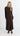Anika Draped Jersey Midi Dress - Chocolate