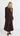 Anika Draped Jersey Midi Dress - Chocolate