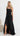 Allie Metallic Ruched Maxi Dress - Black