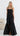 Allie Metallic Ruched Maxi Dress - Black
