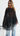 Amber Lace Cape Top - Black