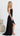 Allie Metallic Ruched Maxi Dress - Black