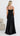 Allie Metallic Ruched Maxi Dress - Black