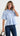 HALO Peplum Shirt - Blue