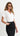 Daphne V-Neck Tee - White