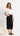 Jade Denim Midi Skirt - Black