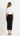 Jade Denim Midi Skirt - Black