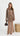 GISELLE Sequin Knit Maxi Skirt - Mocha