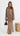 LETICIA Long Sleeve Sequin Top - Mocha