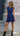 JOEY Belted Mini Dress - Indigo Blue