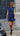 JOEY Belted Mini Dress - Indigo Blue - Out With Audrey
