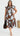 HAZEL Midi Dress - Chocolate/Blue