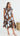 HAZEL Midi Dress - Chocolate/Blue
