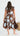 HAZEL Midi Dress - Chocolate/Blue