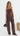 LIANA Wide Leg Pants - Chocolate Polka