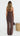 LIANA Wide Leg Pants - Chocolate Polka