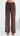 LIANA Wide Leg Pants - Chocolate Polka