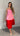 JEMMA Colourblock Midi Dress - Pink/Red