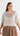 GIA Sequin Lace Tee - Off White/Blue