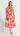 HILDIE Ric Rac Midi Dress - Pink/Red Floral