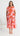HILDIE Ric Rac Midi Dress - Pink/Red Floral