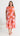 HILDIE Ric Rac Midi Dress - Pink/Red Floral