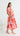 HILDIE Ric Rac Midi Dress - Pink/Red Floral