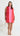 HOPE Scalloped Mini Dress - Pink/Red